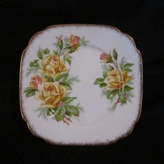 Royal Albert Yellow Tea Rose Square Bread & Butter Plate