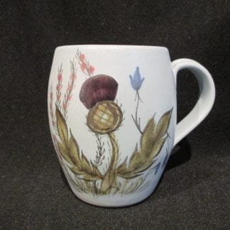 Buchan Thistle or Thistleware Coffee Mug - Curved Handle