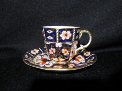 Royal Crown Derby Traditional Imari 2451 Surrey Demi-Tasse Cup & Saucer