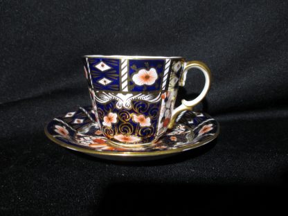 Royal Crown Derby Traditional Imari 2451 Surrey Demi-Tasse Cup & Saucer