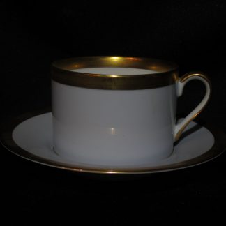 Fitz & Floyd Versailles Bleu Inglaze Cup & Saucer