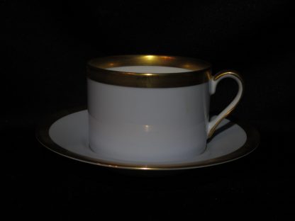 Fitz & Floyd Versailles Bleu Inglaze Cup & Saucer