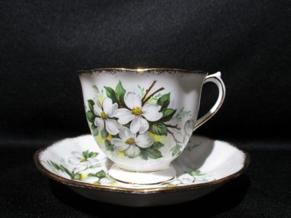 Royal Albert White Dogwood Cup & Saucer