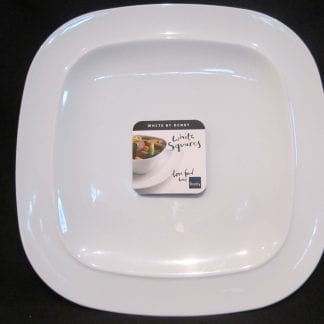 Denby White Squares Dinner Plate